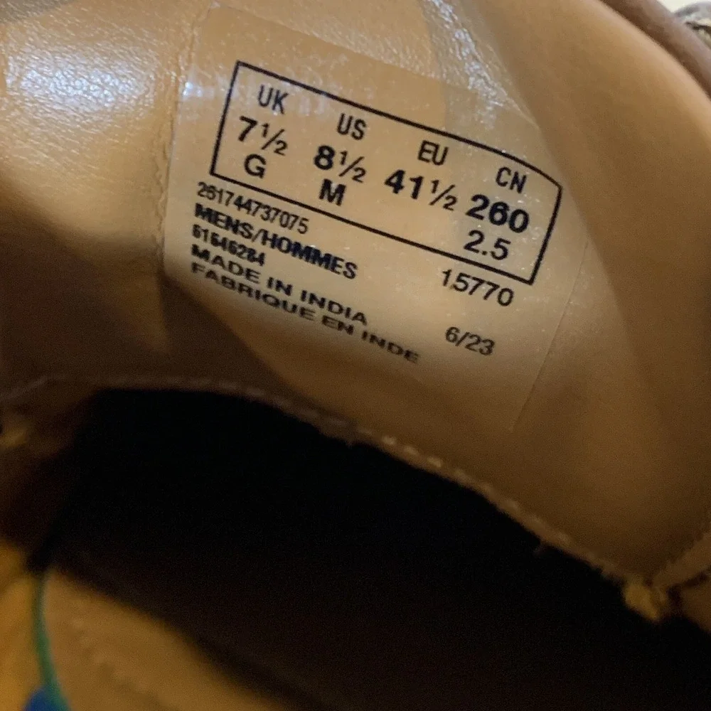 Clarks Shoes Mens 8.5 Oxfords Leather Brown Tan Extreme Comfort‎ Orthotic Insole